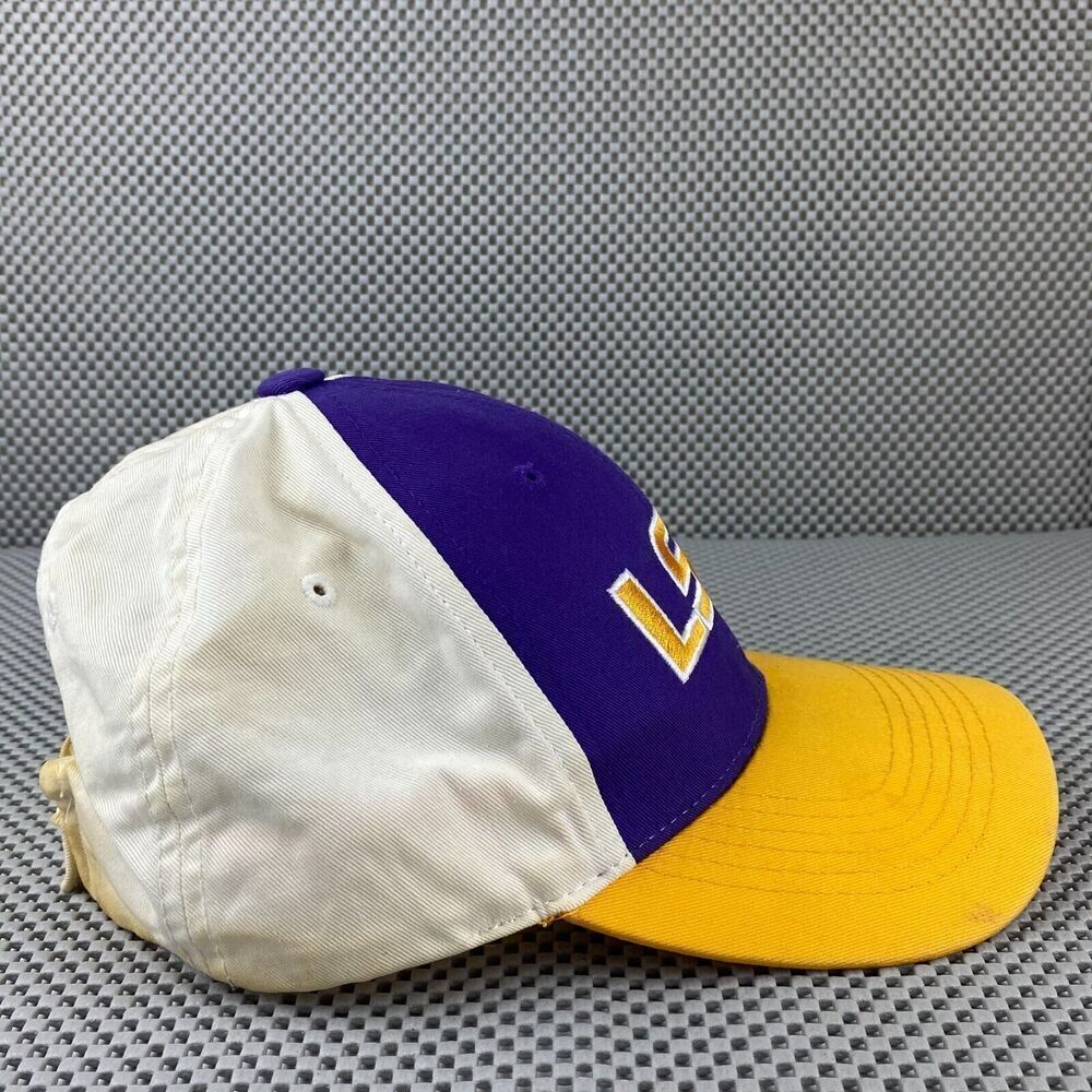 Captivating Headgear LSU Tigers Baseball Hat Cap Mens Purple Yellow One Size - Picture 2 of 9